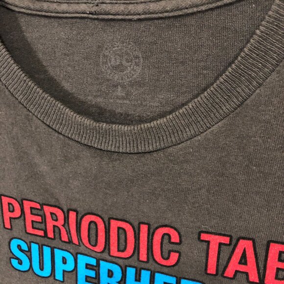 Periodic Table of‎ DC Comics Superheroes Tee T-Shirt Adult Men's L Size Large - Picture 5 of 8